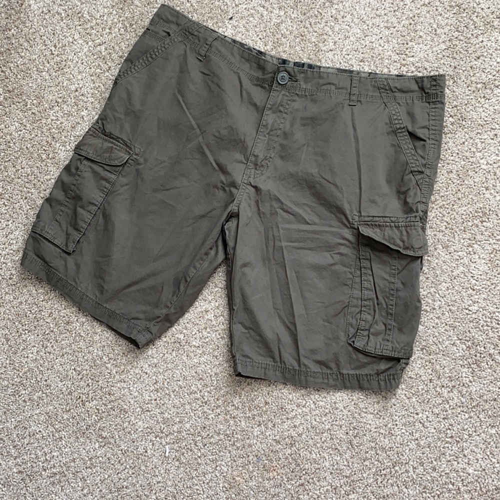F&F Olive Green Men's Cargo Shorts